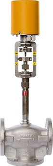 3 way valve with electric actuator