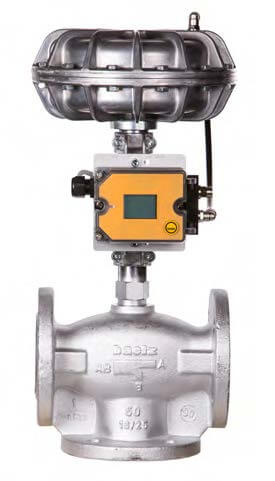 valve with digital positioner and pneumatic actuator