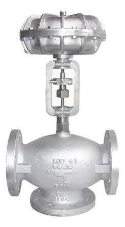 3 way valve with pneumatic actuator
