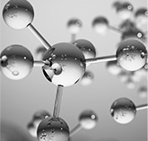 closeup of molecules