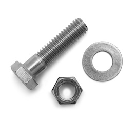 bolt, washer, and nut